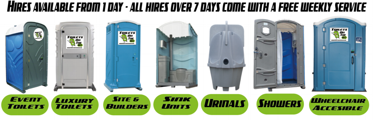 portable toilet hire loos toilets on the go events builders site construction urinals sink units luxury loos north west greater manchester